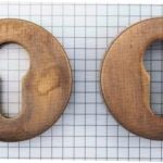 Veiligheidsrozet messing Antiek