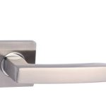 Intersteel Enkele deurklink rechts Dean op vierkant rozet mat nikkel/chroom