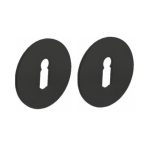 Intersteel sleutelrozetten zelfklevend ø55x2mm structuur zwart