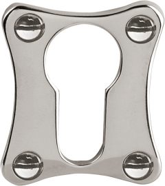 PC-Plaatje Klaver nikkel glans