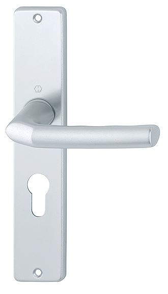 Hoppe Deurklink op Schild PC55 Aluminium F1