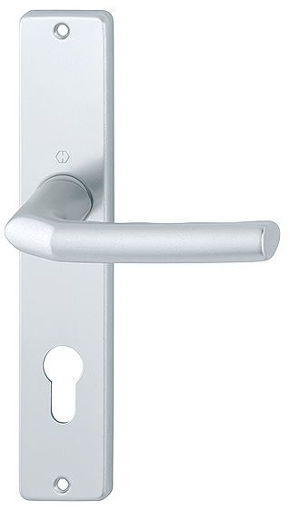 Hoppe Deurklink op Schild PC72 Aluminium F1