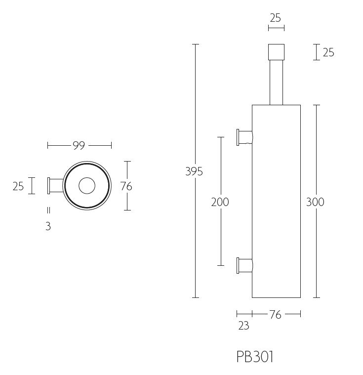Toiletborstelhouder PIET BOON PB301 mat rvs - Afbeelding 2