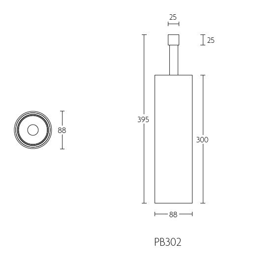 Toiletborstelhouder PIET BOON PB302 mat rvs/Wit Corian - Afbeelding 2