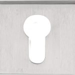 Cilinderplaatje SQUARE LSQBY50B mat rvs