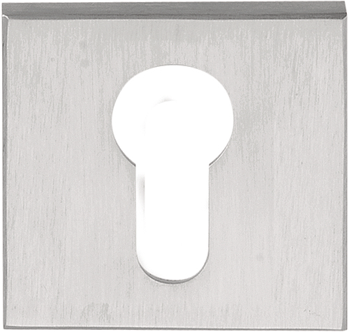 Cilinderplaatje SQUARE LSQBY50B mat rvs