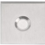 Beldrukker SQUARE LSQ50 mat rvs 50 mm