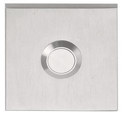 Beldrukker SQUARE LSQ50 mat rvs 50 mm