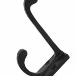 Kapstokhaak Met Achterplaat IJzer zwart