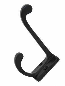 Kapstokhaak Met Achterplaat IJzer zwart