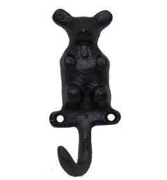 Kapstokhaakje Beertje IJzer zwart