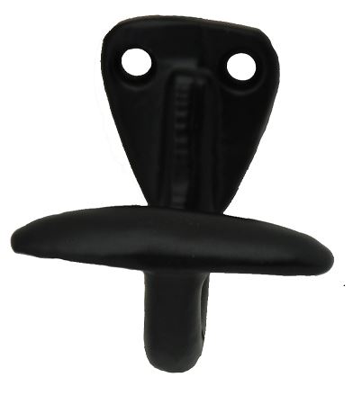 Kapstokhaakje klein IJzer zwart - Afbeelding 2