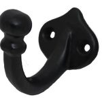 Kapstokhaak Enkel IJzer zwart