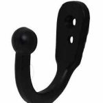 Kapstokhaak Enkel Groot IJzer zwart