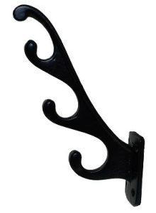 Kapstokhaak Gewei IJzer zwart
