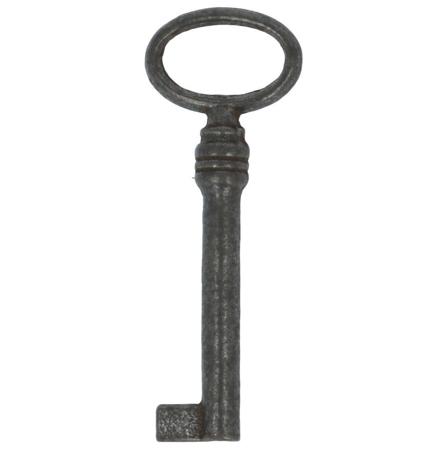 Sleutel gietijzer met korte baard 70 mm