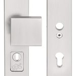 Veiligheidsbeslag PC92 met kerntrek beveiliging SQUARE LSQ60-50KT knop/kruk SKG3 rvs