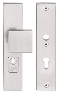 Veiligheidsbeslag PC92 met kerntrek beveiliging SQUARE LSQ60-50KT knop/kruk SKG3 rvs