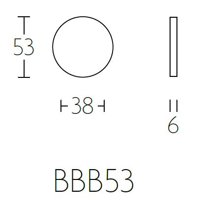 Blindplaatje TENSE BBB53 mat rvs - Afbeelding 2