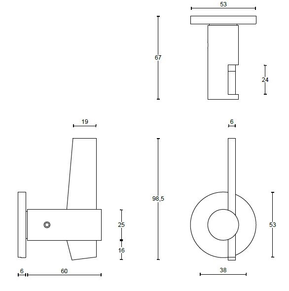 T-Deurklink TENSE BB105-G Op Rozet mat rvs - Afbeelding 2