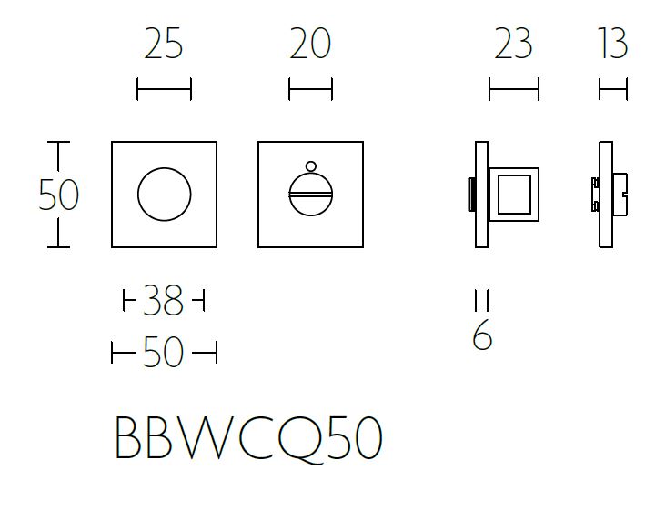 Toiletgarnituur TENSE BBWCQ50/8 mat rvs - Afbeelding 2