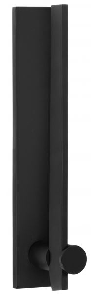 Deurklink TENSE BB104-G Op Schild mat zwart