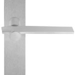 Deurklink op blind schild TENSE BB100P236SFC mat rvs