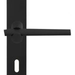 Deurklink op schild Sleutelgat TENSE BB100P236N mat zwart