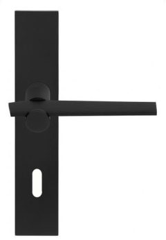Deurklink op schild Sleutelgat TENSE BB100P236N mat zwart