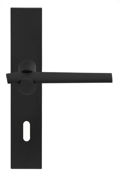 Deurklink op schild Sleutelgat TENSE BB100P236N mat zwart