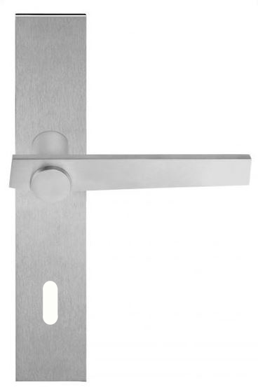 Deurklink op schild Sleutelgat TENSE BB101P236N mat rvs