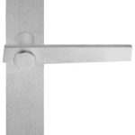 Deurklink op schild Toiletsluiting TENSE BB101P236WC mat rvs