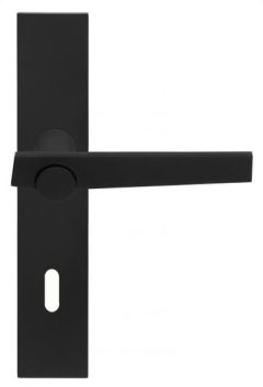 Deurklink op schild Sleutelgat TENSE BB101P236N mat zwart