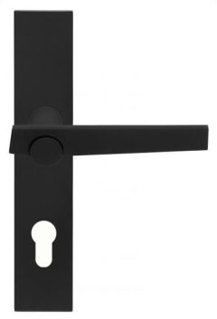 Deurklink op schild Cilindergat TENSE BB101P236Y mat zwart