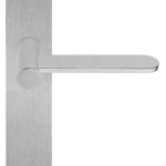 Deurklink op blind schild TENSE BB102P236SFC mat rvs