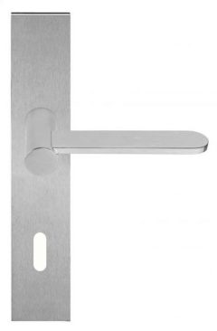 Deurklink op schild Sleutelgat TENSE BB102P236N mat rvs