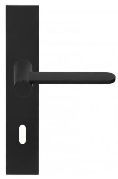 Deurklink op schild Sleutelgat TENSE BB102P236N mat zwart