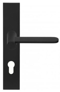 Deurklink op schild Cilindergat TENSE BB102P236Y mat zwart