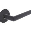 Intersteel deurklink Jura Rond met zelfklevend rozet mat zwart