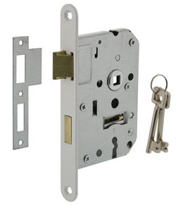 Intersteel Klavier Dag en Nachtslot SL56 Met Witte Voorplaat 20X175 mm