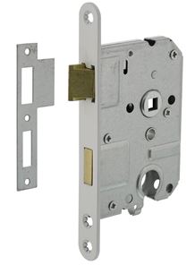 Intersteel Cilinder PC55 Dag en Nachtslot Met Witte Voorplaat 20X175 mm