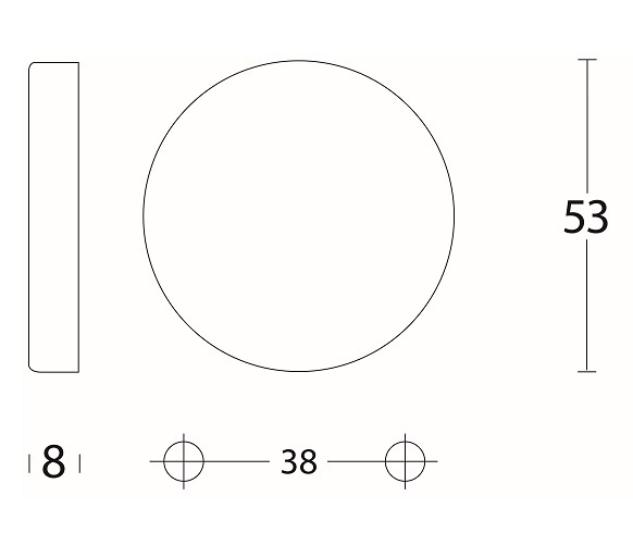 Intersteel afdekrozet rond verdekt rvs - Afbeelding 2