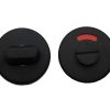 WC-Sluiting Rond 50 mm verdekt mat zwart