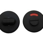 WC-Sluiting Rond 50 mm verdekt mat zwart