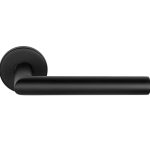 Deurklink Marc op ronde rozet mat zwart