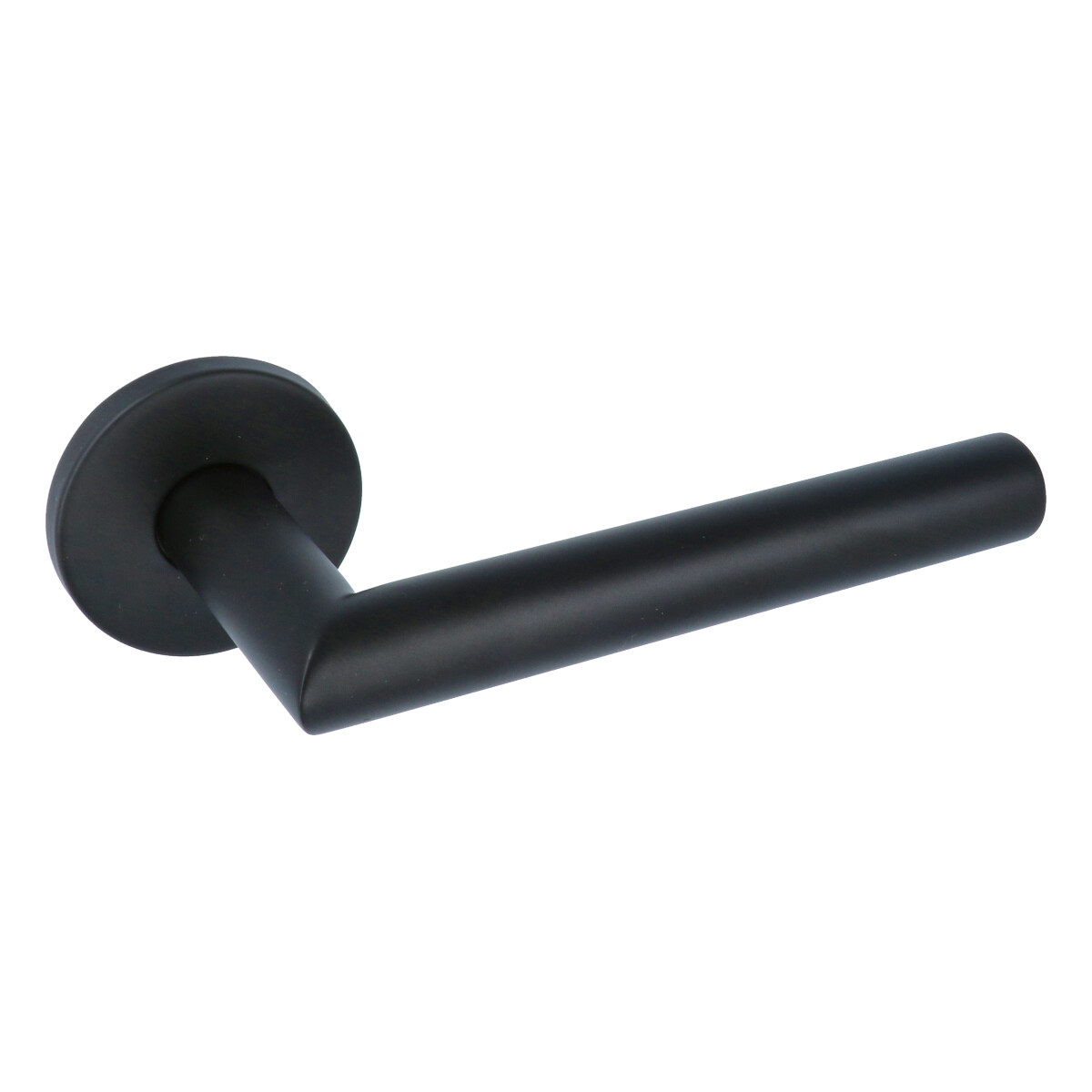 Deurklink Marc op ronde rozet mat zwart - Afbeelding 4