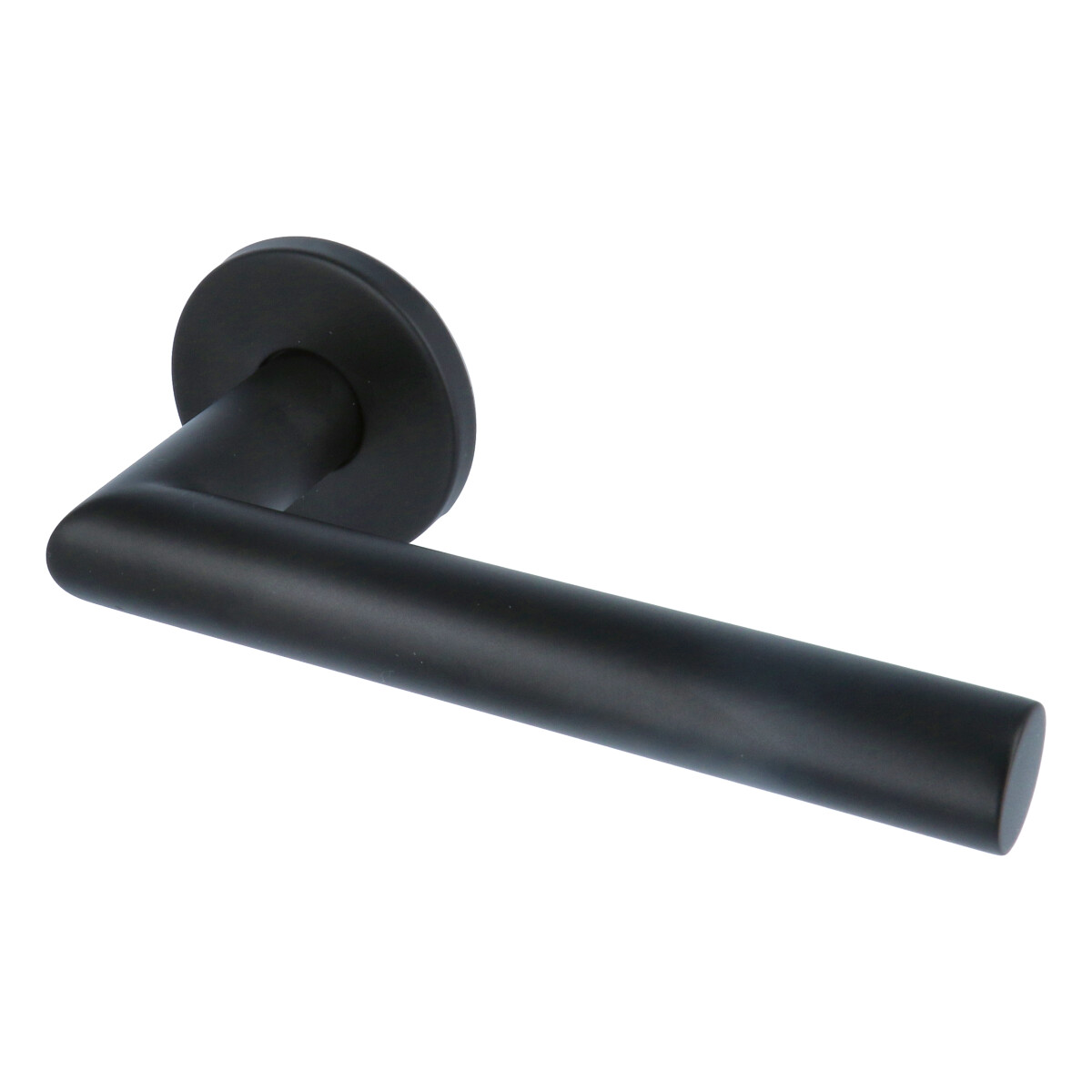 Deurklink Marc op ronde rozet mat zwart - Afbeelding 5