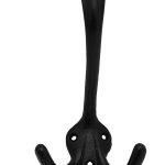 Kapstokhaak ijzer zwart 150 x 85 mm