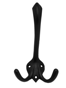 Kapstokhaak ijzer zwart 150 x 85 mm