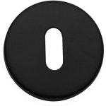 Sleutelplaatje Rond verdekt mat zwart